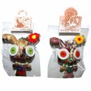 Doll with button-eyes - Bunny 13 - Keychain