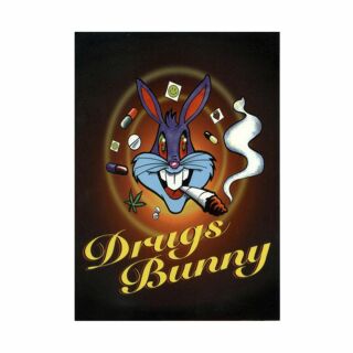 Postcard - Drugs Bunny
