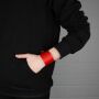 Lederarmband blank -M- rot - Armband aus Leder