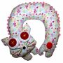 Neck pillow with animal motif - Cushion with bobble and animal head 16