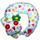 Neck pillow with animal motif - Cushion with bobble and...