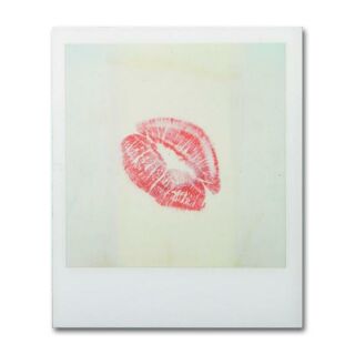 Magnet im Sofortbild Stil - Kuss - Kiss me - Kühlschrankmagnet
