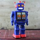 Roboter - Electron Robot - blau - Blechroboter