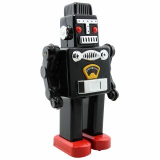 Robot - Robot de hojalata - Mechanical Robot - negro - Juguete de lata