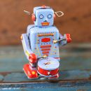 Robot giocattolo - Robot di latta con tromba - giocattoli da collezione