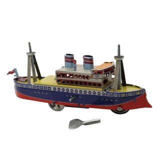 Blechspielzeug - Schiff - Dampfer - Blechboot
