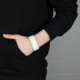 Lederarmband blank -S- Antikweiß - Armband aus Leder