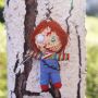 Bambolina voodoo - portachiavi - voodoo doll - mostro 06