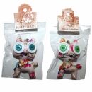 Doll with button-eyes - Cheeky Cat 08 - Keychain