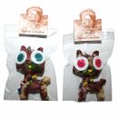 Doll with button-eyes - Cheeky Cat 12 - Keychain