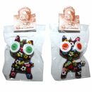 Doll with button-eyes - Cheeky Cat 13 - Keychain