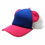 Cappellino da baseball - con orecchie - blu-rosa-bianco - Basecap