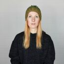 Berretto di lana con pompon - cappello caldo fatto a maglia - cappello con pon pon - verde - petrolio - marrone chiaro