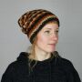 Oversized woolen hat - brown - coppery - Knit cap - Longsize beanie