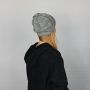 Gorra tejida de lana - gris - Gorro de punta