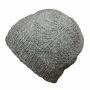 Gorra tejida de lana - gris - Gorro de punta
