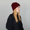 Gorra tejida de lana - rojo - Gorro de punta