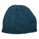 Berretto di lana - cappello caldo fatto a maglia - blu