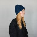 Wollmütze - blau - warme Strickmütze