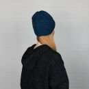 Wollmütze - blau - warme Strickmütze