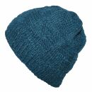 Wollmütze - blau - warme Strickmütze