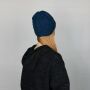 Wollmütze - blau - warme Strickmütze