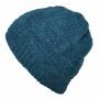 Wollmütze - blau - warme Strickmütze