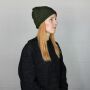 Wollmütze - oliv-grün - warme Strickmütze