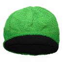 Woolen hat - green- Knit cap