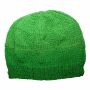 Gorra tejida de lana - verde - Gorro de punta