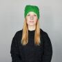 Gorra tejida de lana - verde - Gorro de punta