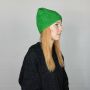 Gorra tejida de lana - verde - Gorro de punta