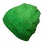 Woolen hat - green- Knit cap
