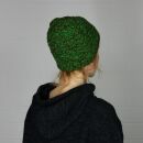 Gorra tejida de lana - verde - marrón - Gorro de punta