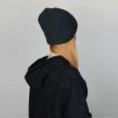 Woolen hat - teal - brown - Knit cap