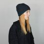 Woolen hat - teal - brown - Knit cap