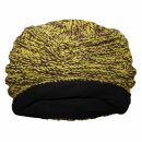 Gorra tejida de lana - amarillo - marrón - Gorro de punta