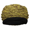 Wollmütze - grün-braun - warme Strickmütze