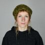 Woolen hat - yellow - brown - Knit cap