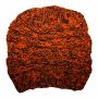 Wollmütze - orange - braun - warme Strickmütze