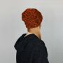 Gorra tejida de lana - naranja - marrón - Gorro de punta