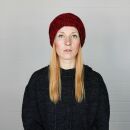 Berretto di lana - cappello caldo fatto a maglia - rosso...