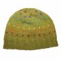 Woolen hat with pattern - green - multicolour - Knit cap