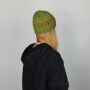 Woolen hat with pattern - green - multicolour - Knit cap