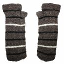 Woolen arm warmers - Knitted arm warmers - grey with...