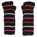 Woolen arm warmers - Knitted arm warmers - Black with...