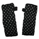 Woolen arm warmers - Knitted arm warmers - Black with...
