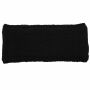 Woolen headband - black - hand knitted