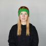 Woolen hat with coloured threads - short - green - red - yellow - black - Knit cap