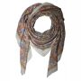 Cotton Scarf - Indian pattern 04 - nature - squared kerchief